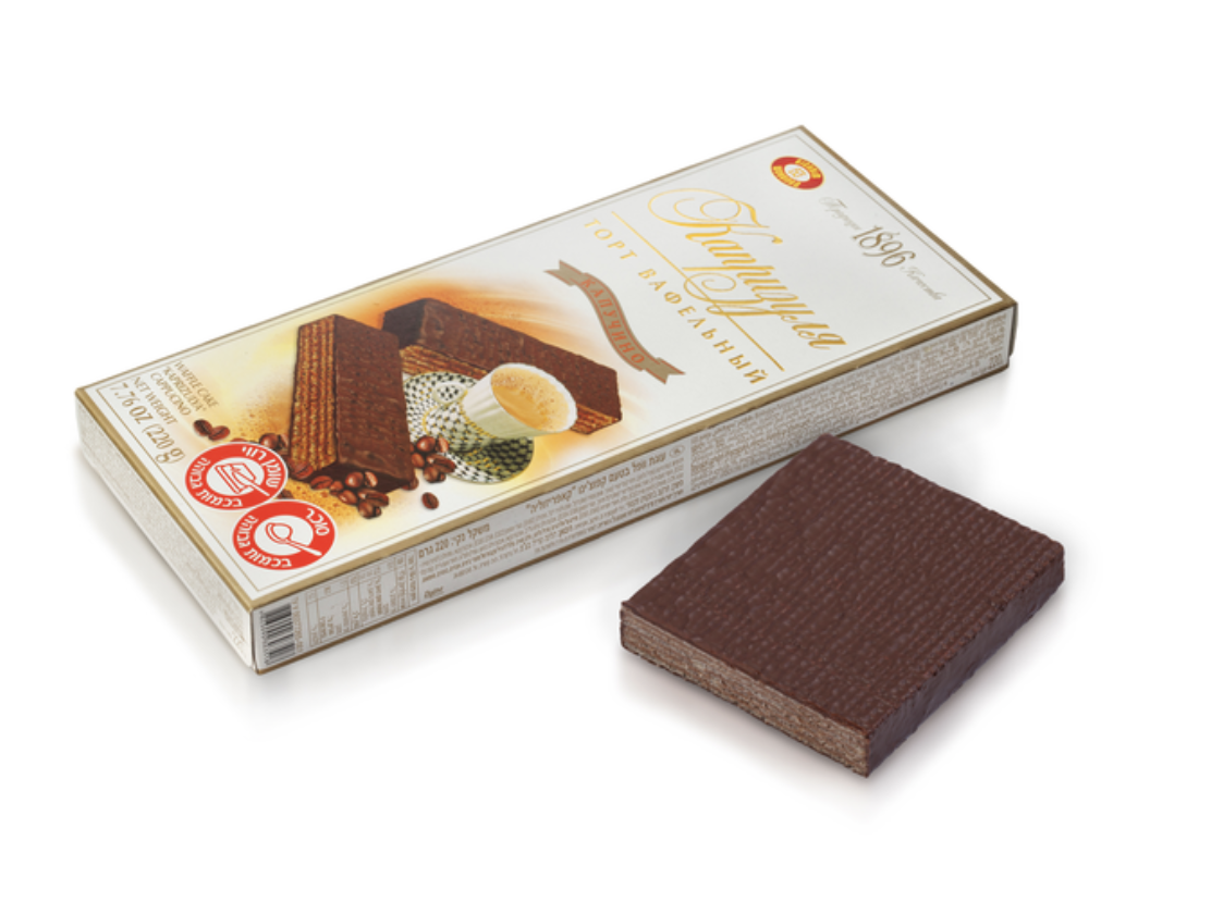 Торт вафельний КАПРИЗУЛЯ ХБФ капучино 220г